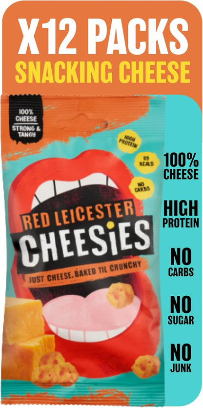 The Curators Red Leicester Cheese Cheesies 12 x 20g