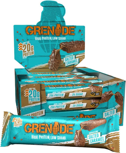 Grenade Carb Killa Protein Bar - Chocolate Chip Salted Caramel - 12 x 60g