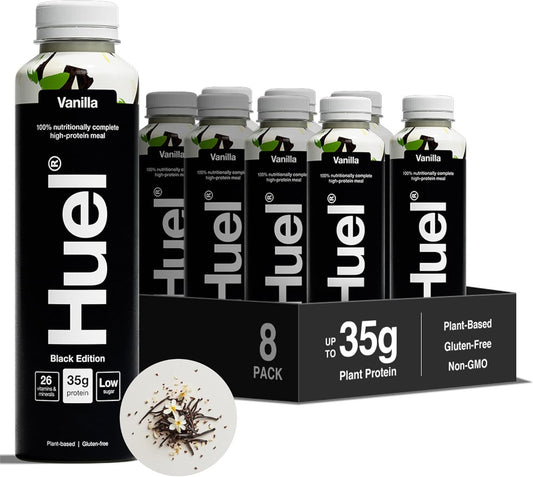 Huel Black Edition Ready-to-drink Complete Meal Vanilla 500ml x 8 Pack