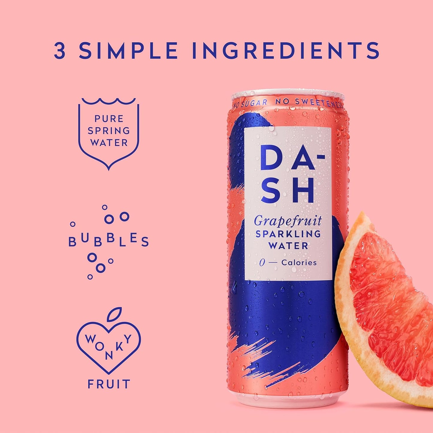 DASH Grapefruit Infused Sparkling Water (12x330ml)
