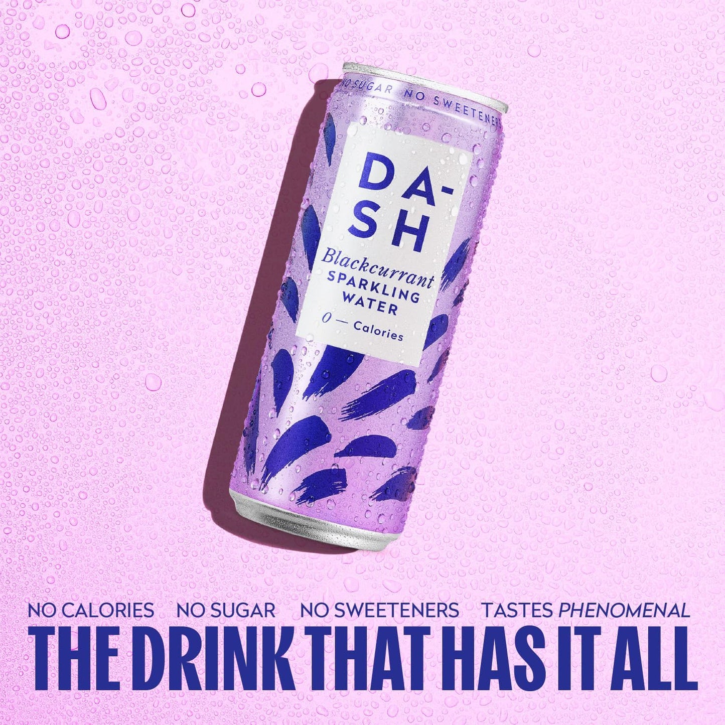 DASH Blackcurrant Infused Sparkling Water (12x330ml)