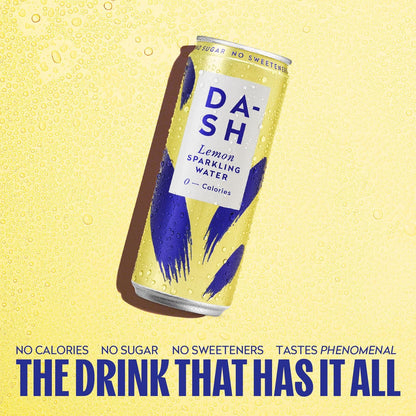 DASH Lemon Infused Sparkling Water 12x330ml
