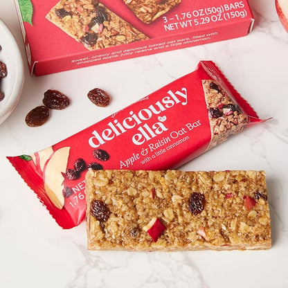 Deliciously Ella Apple, Raisin & Cinnamon Oat Bar - (50g x 16 snack bars)