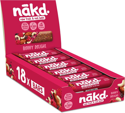 Nakd Berry Delight Natural Fruit & Nut Bars 18 x 35g