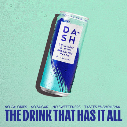 DASH Cucumber Infused Sparkling Water (12x330ml)