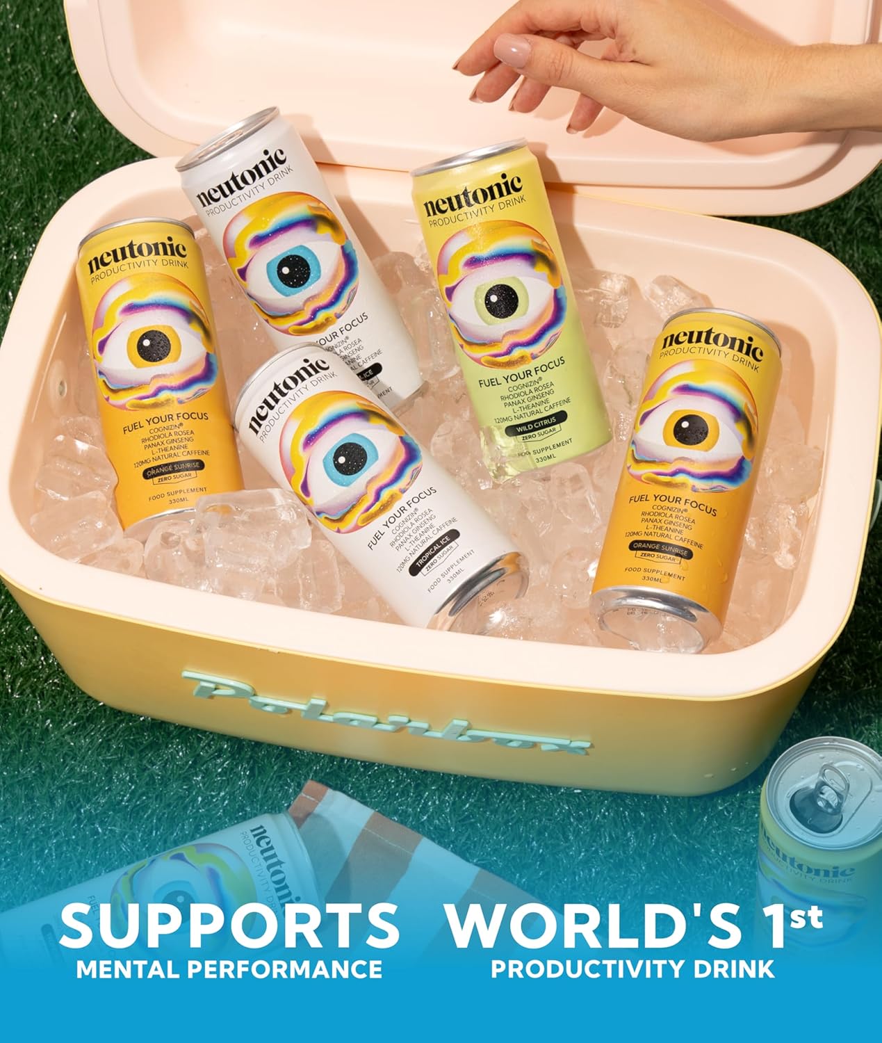 Neutonic Nootropic Productivity Energy Drink | Tropical Ice 12 Cans