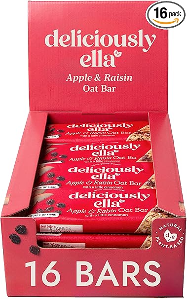 Deliciously Ella Apple, Raisin & Cinnamon Oat Bar - (50g x 16 snack bars)