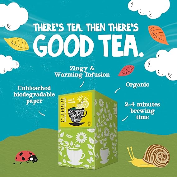 Clipper Lemon & Ginger Tea Bags (250 Pack)