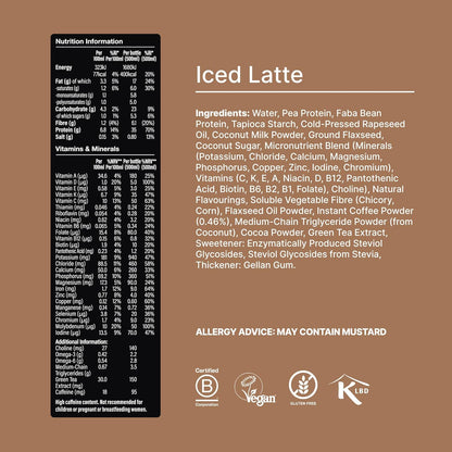 Huel Black Edition Ready to Drink Iced Latte 500ml x 8 Pack