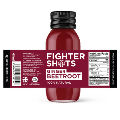 Fighter Shots: Ginger + Beetroot (12 x 60ml)