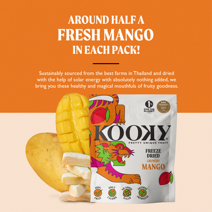 KOOKY Freeze Dried Mango (12 x 12g)