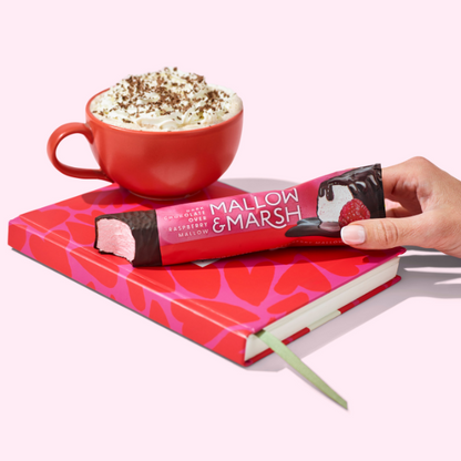 Mallow & Marsh Dark Chocolate over Raspberry Marshmallow Bar -12 x 35g