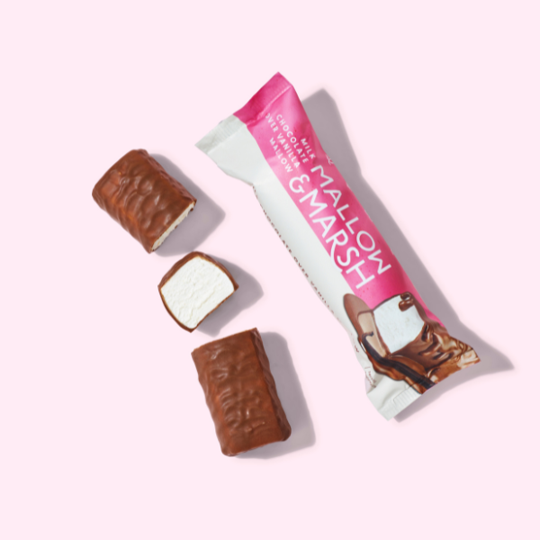Mallow & Marsh Milk Chocolate over Vanilla Marshmallow Bar -12 x 35g