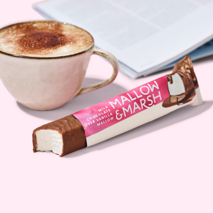 Mallow & Marsh Milk Chocolate over Vanilla Marshmallow Bar -12 x 35g