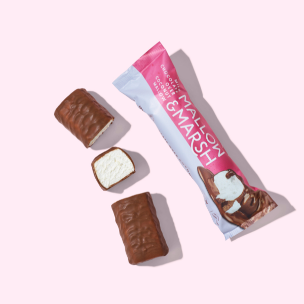 Mallow & Marsh Milk Chocolate over Coconut Marshmallow Bar -12 x 35g