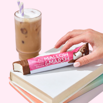Mallow & Marsh Milk Chocolate over Coconut Marshmallow Bar -12 x 35g