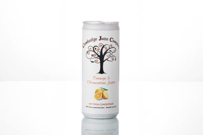 Cambridge Juice Company Orange & Clementine Juice Cans – 12x250ml