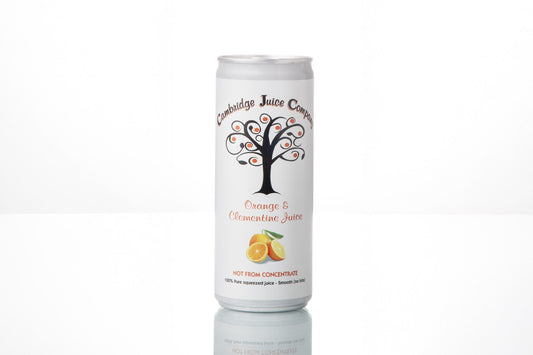 Cambridge Juice Company Orange & Clementine Juice Cans – 12x250ml