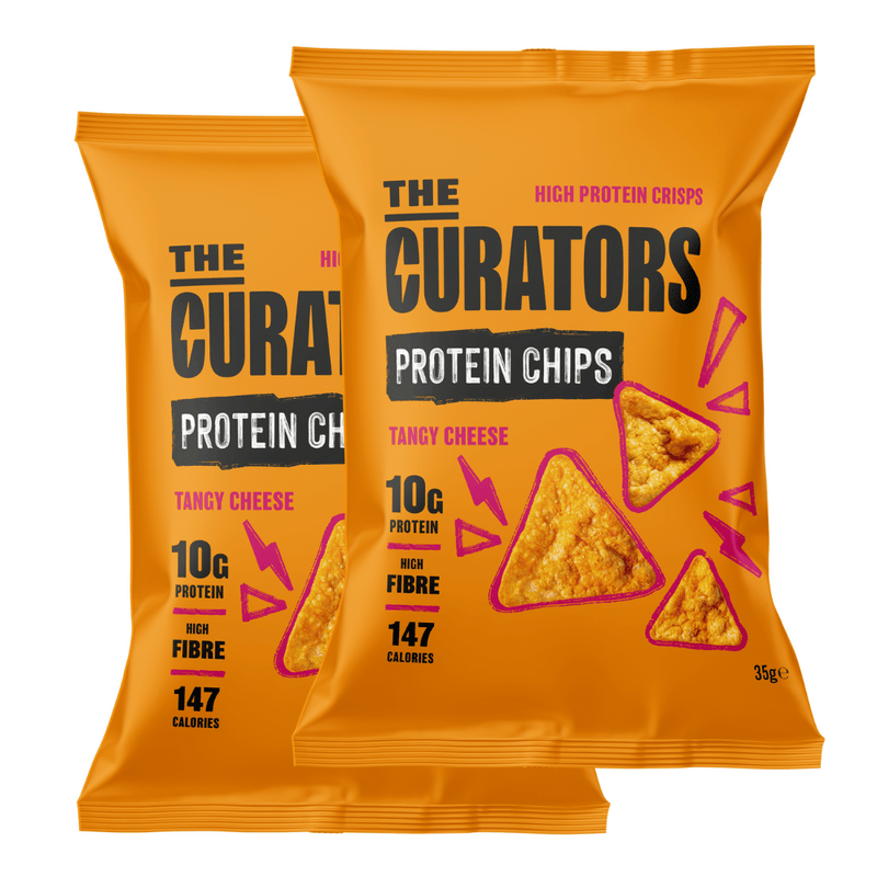 The Curators Tangy Cheese Protein Chips 35Gx12pack