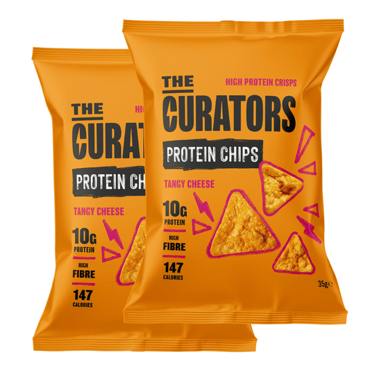 The Curators Tangy Cheese Protein Chips 35Gx12pack
