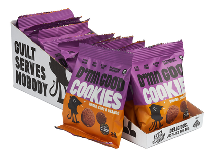 DAMN GOOD - Ginger, Choc & Orange (12 x 38g bags)