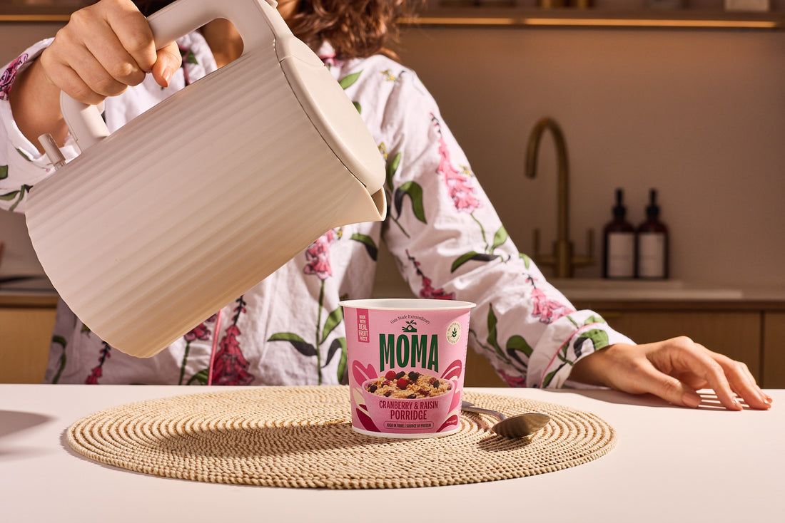 MOMA Instant Cranberry & Raisin Porridge Pots - Pack of 12 x 70g