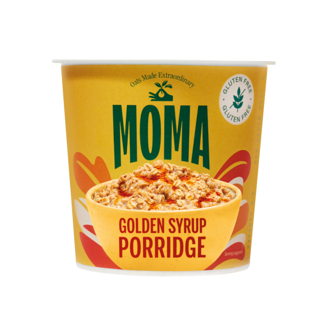 MOMA Golden Syrup Instant Porridge Pots - Pack of 12 x 70g