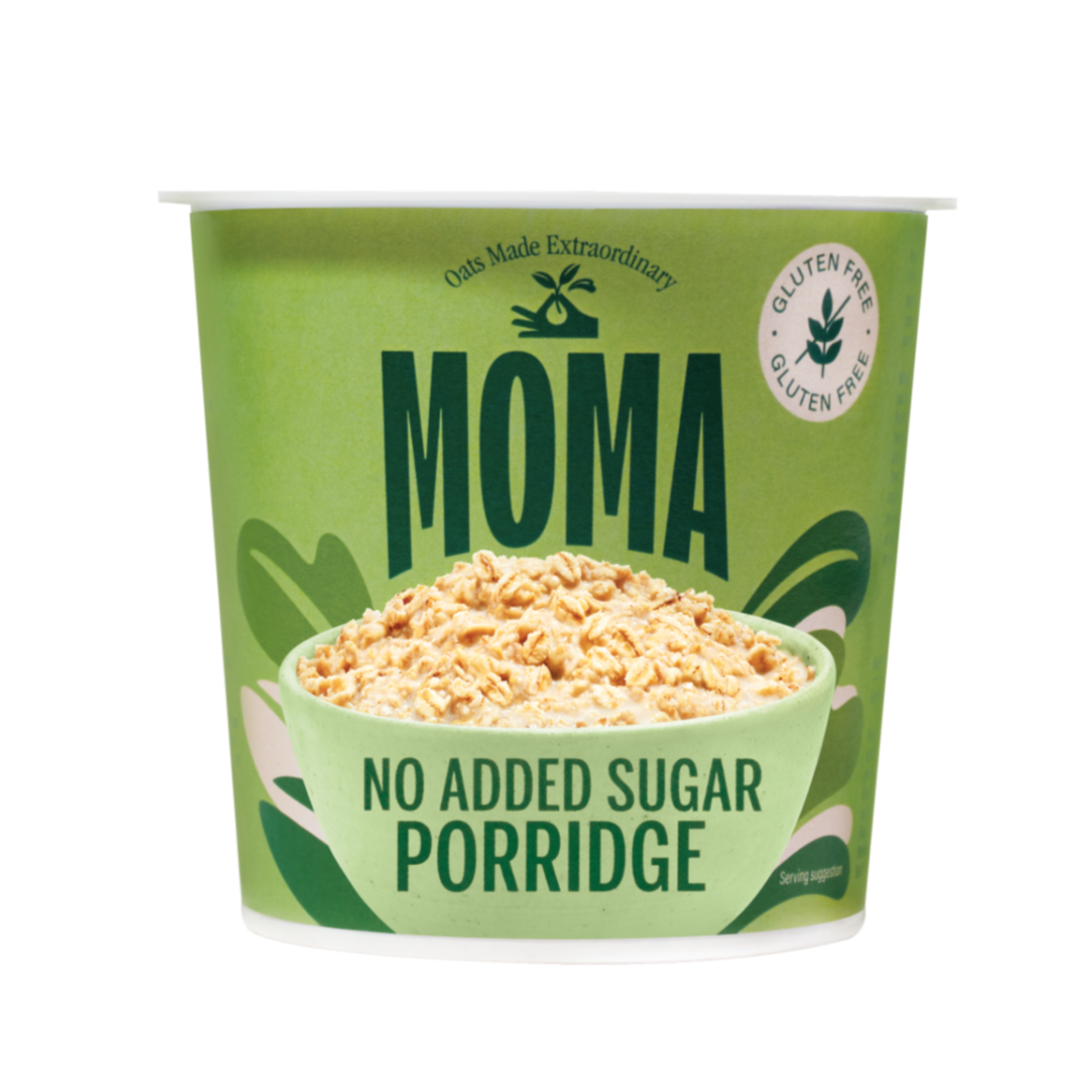 MOMA Instant Porridge Pots PLAIN - Pack of 12 x 65g