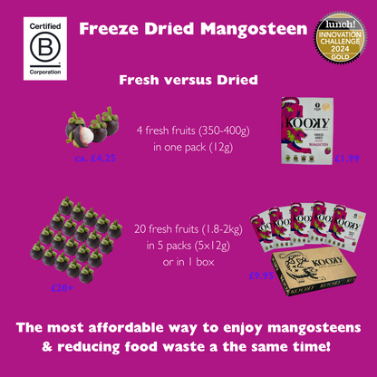 KOOKY - Freeze Dried Mangosteen (12 x 12g)