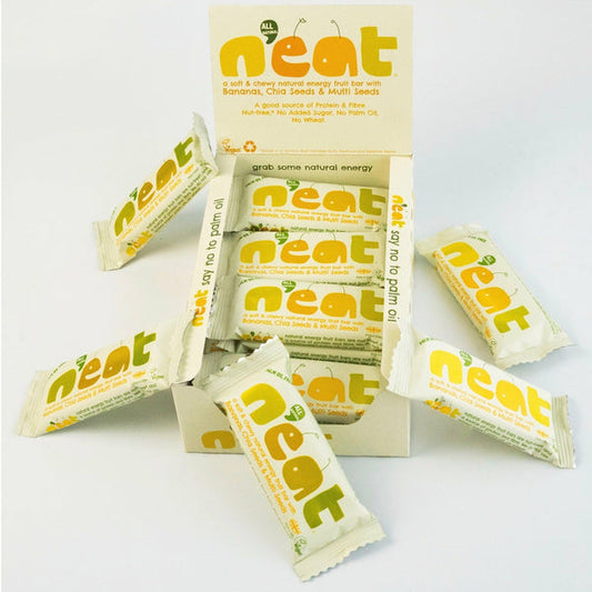 N'eat Bananas, Chia Seeds & Multi Seeds Natural Energy Bars (16x45g)