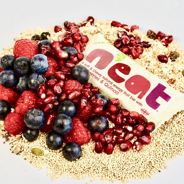 N'eat Red Berries & Quinoa Natural Energy Bars (16x45g)