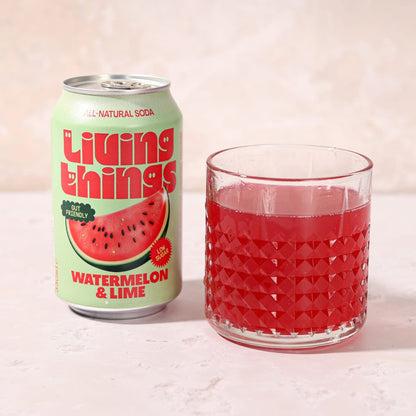 Living Things Watermelon & Lime Soda 12 x 330ml