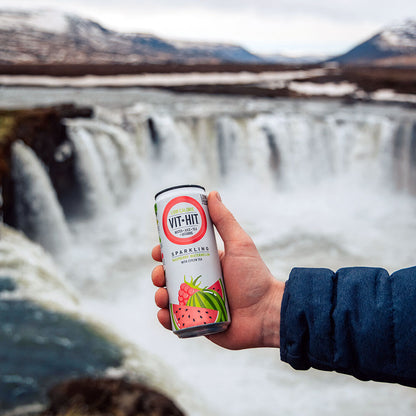 Vit Hit Raspberry & Watermelon Can 330ml X 12 Pack