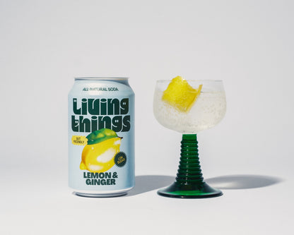 Living Things Lemon & Ginger Soda 12 x 330ml