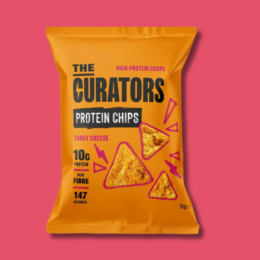 The Curators Protein Chips - Tangy Cheese 20 x 35g