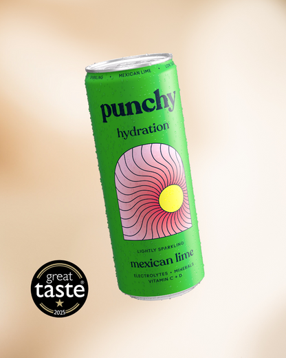 Punchy Mexican Lime Electrolyte Sparkling Vitamin Drink 12 x 330ml