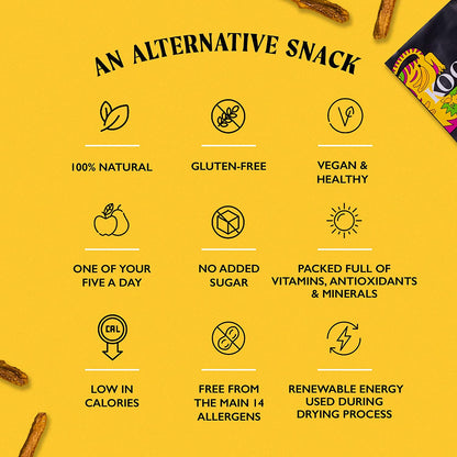 KOOKY - Gently Dried Banana (12 x 25g)