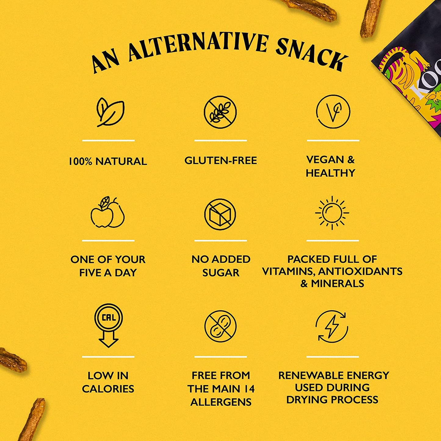 KOOKY - Gently Dried Banana (12 x 25g)