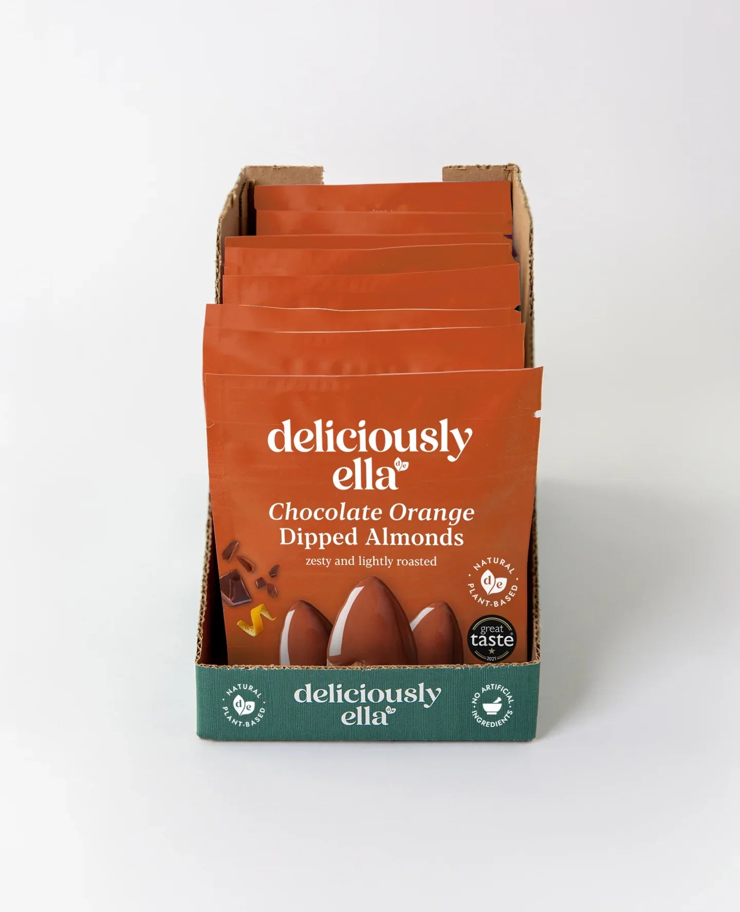 Deliciously Ella Chocolate Orange Dipped Almonds (12 x 27g)