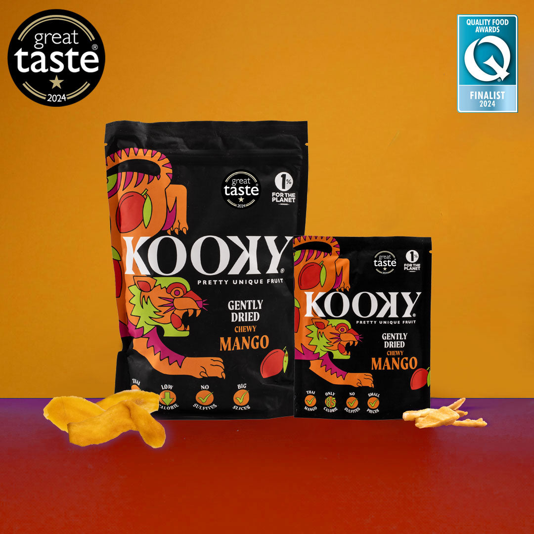 KOOKY - Gently Dried Mango (12 x 25g)