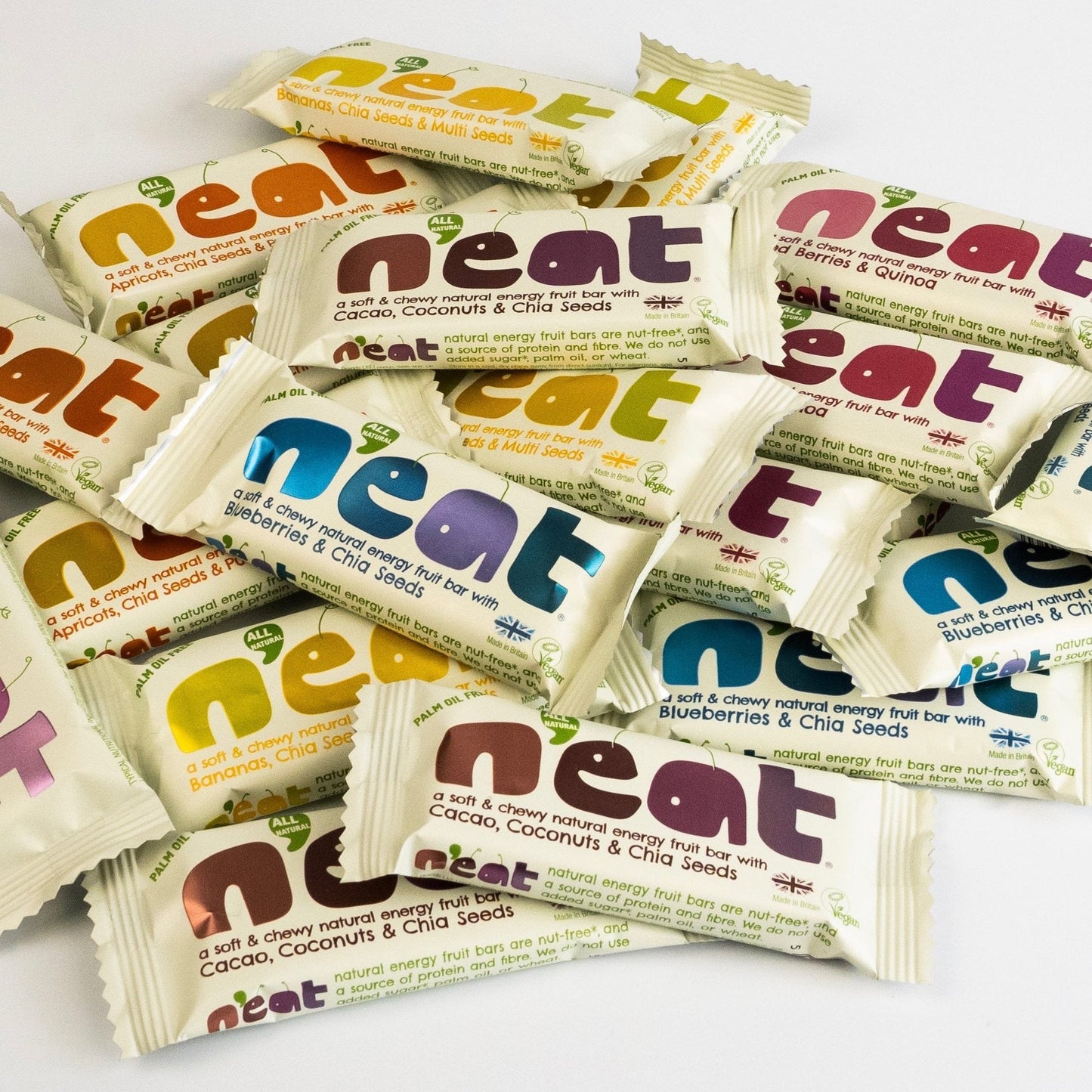 N'eat Natural Energy Bars - Mixed Box (16x45g)