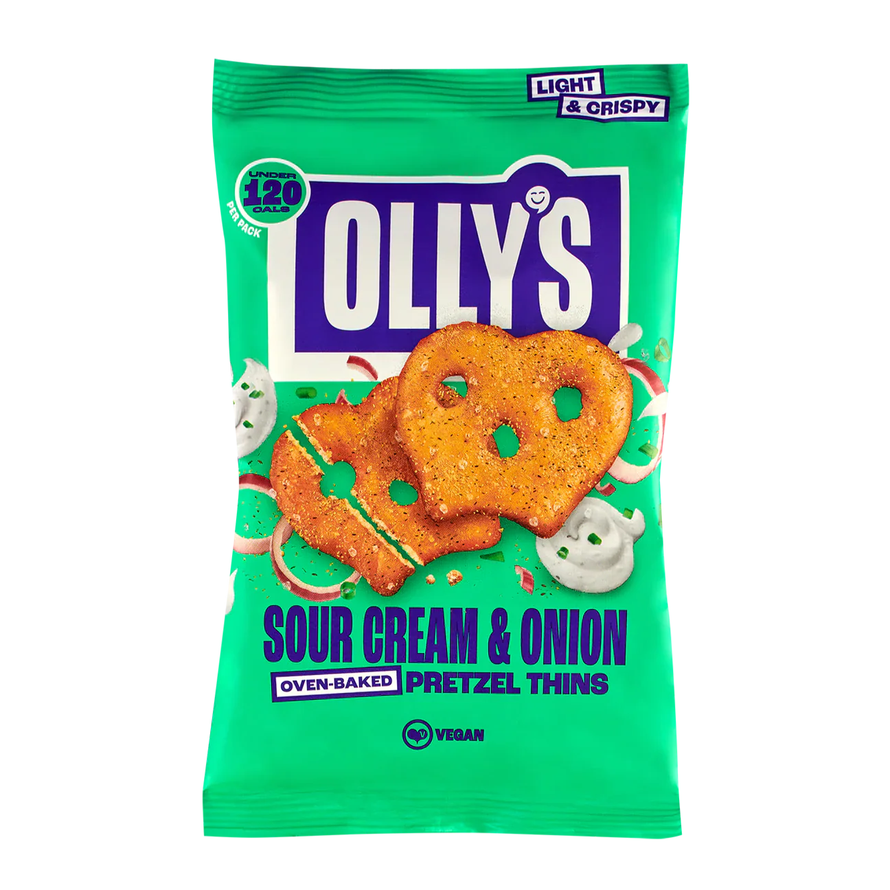 Olly's Pretzel Thins Sour Cream & Onion 35g x 10