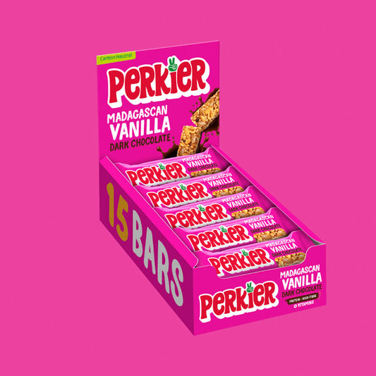 Perkier Nutty Madagascan Vanilla & Dark Chocolate Bar (15 x 37g)