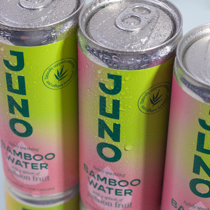 Juno Bamboo Water Passion Fruit 12x250ml