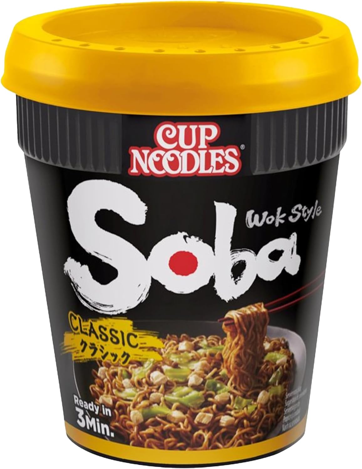 Nissin Soba Classic Instant Noodles 89g Pot (8 x pack)