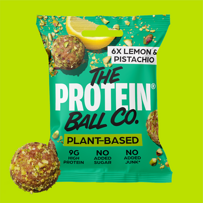 Lemon & Pistachio Plant Protein Balls - Box of 10 bags