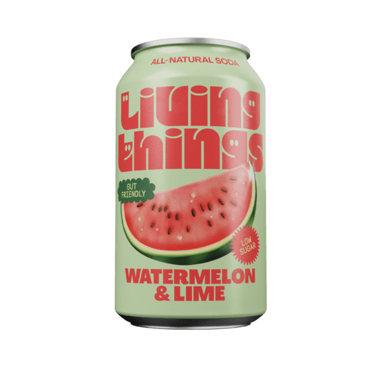 Living Things Watermelon & Lime Soda 12 x 330ml